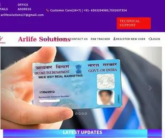 Arlifesolutions.com(PAN) Screenshot