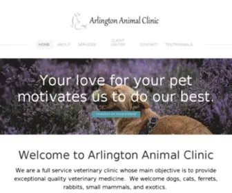 Arlingtonanimalclinic.net(Arlington Animal Clinic) Screenshot