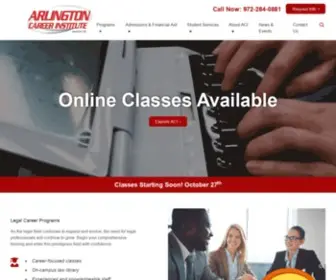 Arlingtoncareerinstitute.edu(Arlington Career Institute) Screenshot