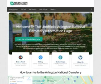 Arlingtoncemetery.net(Arlington National Cemetery Website Title Page) Screenshot