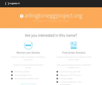 Arlingtoneggproject.org(Arlingtoneggproject) Screenshot