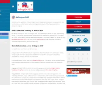 Arlingtongop.org(Arlington GOP) Screenshot