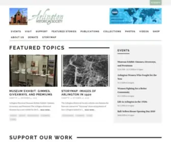 Arlingtonhistoricalsociety.org(Arlington Historical Society) Screenshot