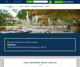 Arlingtonrental.com(Arlington Event Equipment Rental Company) Screenshot