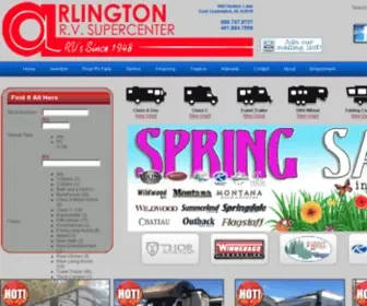 Arlingtonrv.com(Arlington RV Supercenter) Screenshot