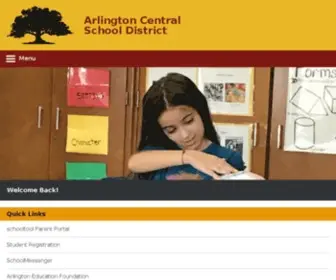Arlingtonschools.org(Arlington Central School District) Screenshot
