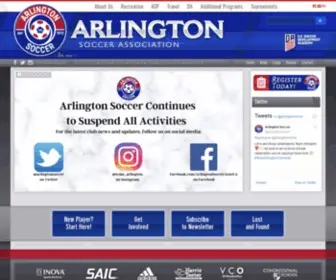 Arlingtonsoccer.com(Arlington Soccer Association) Screenshot