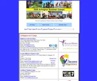 Arlingtonsummercamps.org(Arlington Summer Camps) Screenshot