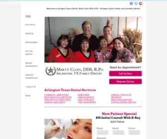 Arlingtontexasdental.com(Arlington Dentist) Screenshot