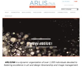 Arlisna.org(Art Libraries Society of North America) Screenshot
