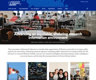 ARL.org(Association of Research Libraries) Screenshot