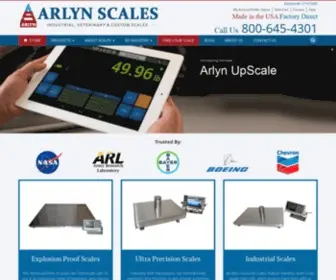 Arlynscales.com(Industrial Scales and Commercial Scales) Screenshot