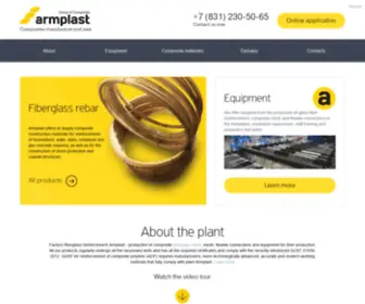 ARM-Plast.com(The plant manufacturer Armplast) Screenshot