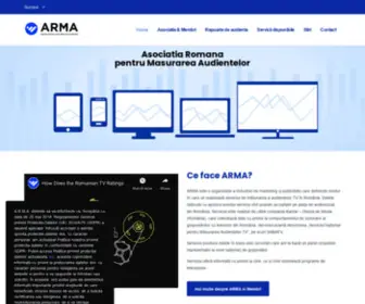 Arma.org.ro(Asociatia Romana pentru Masurarea Audientelor) Screenshot