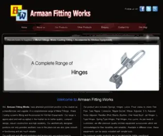 Armaanfittingworks.com(Kitchen equipment accessories) Screenshot
