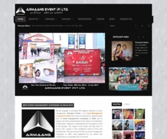 Armaans.com(Armaans Event) Screenshot
