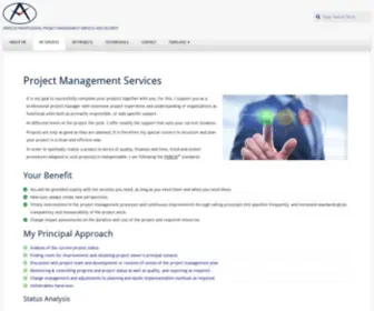 Armaco.org(Arnecke Professional Project Management Services and Security) Screenshot