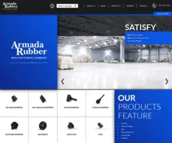 Armadarubber.com(Armada Rubber Manufacturing Company) Screenshot