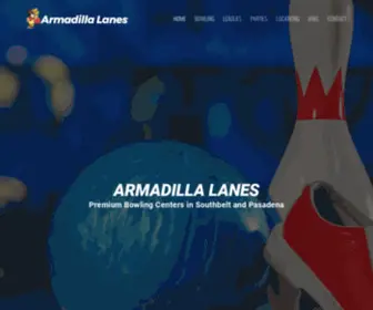 Armadillabowl.com(Bowling Center serving South Belt and Pasadena Texas) Screenshot