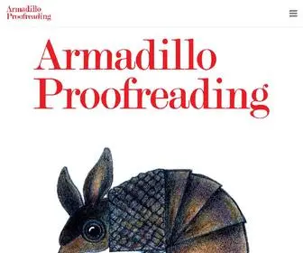 Armadilloproofreading.com(Armadillo Proofreading) Screenshot