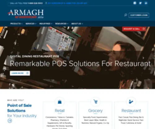 Armaghpos.com(Armagh POS Solutions) Screenshot