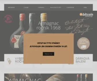 Armagnac.cz(Prodej lahodné brandy Armagnac Delord) Screenshot