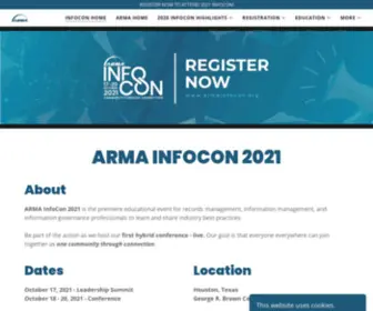 Armainfocon.org(INFOCON HOME) Screenshot