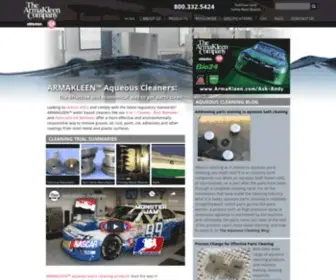 Armakleen.com(Water based cleaners) Screenshot