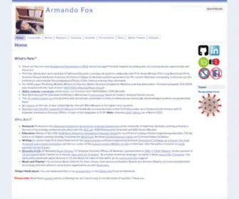 Armandofox.com(Armando Fox) Screenshot