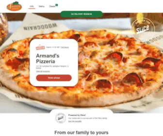 Armandspizzeriamenu.com(Armand's Pizzeria) Screenshot