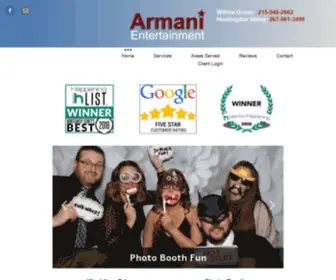 Armanidjs.com(Photo Booth Rental & Wedding DJ Warrington PA) Screenshot