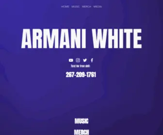 Armaniwhite.com(Armani White) Screenshot