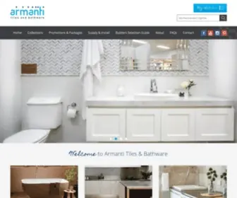 Armanti.com.au(Tiles and Bathware) Screenshot