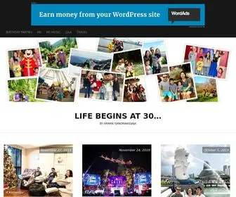 Armantjandrawidjaja.com(Life begins at 30) Screenshot