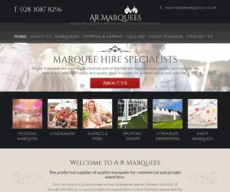 Armarquees.co.uk(Marquee Hire & Catering Ireland for Weddings & Corporate Events) Screenshot