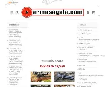Armasayala.com(Armería Ayala) Screenshot