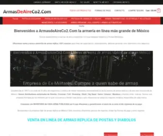 Armasdeaireco2.com(Bienvenidos Al Unico Outlet En Mexico De Armas Co2 Importadas De Diabolos y Postas) Screenshot