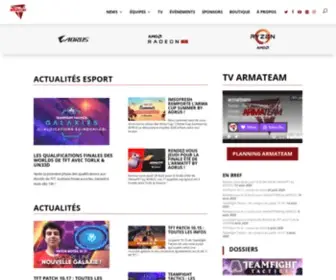 Armateam.org(L'esport pour les joueurs par les joueurs) Screenshot