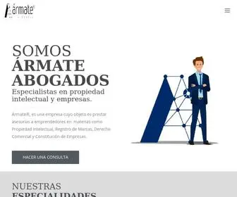 Armate.cl(Abogados especialistas en Propiedad Intelectual y empresas) Screenshot