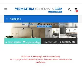 Armaturakrakowska.com(Sklep internetowy) Screenshot