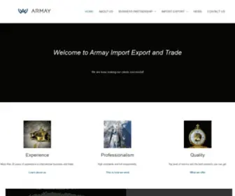 Armay.net(Armay Import Export and Trade Limited Company) Screenshot