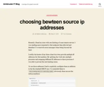 Armbruster-IT.de(Armbruster IT Blog) Screenshot