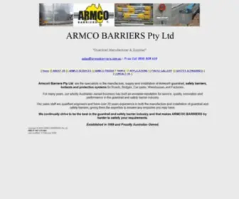 Armcobarriers.com.au(Bollards, Road Safety Rails, Guardrail Manufacturer) Screenshot