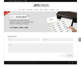 ARM.com.sg(SMS Marketing with Profiled Leads) Screenshot