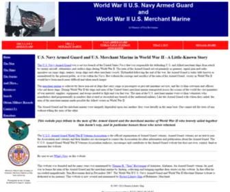 Armed-Guard.com(World War II US Navy Armed Guard and World War II US Merchant Marine) Screenshot