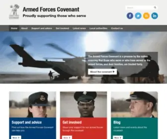 Armedforcescovenant.gov.uk(Armed Forces Covenant) Screenshot