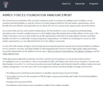Armedforcesfoundation.org(The Armed Forces Foundation serving those who serve) Screenshot