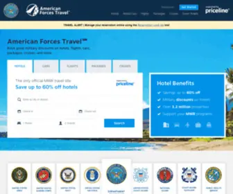 Armedforcestravel.com(American Forces Travel) Screenshot