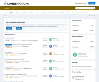 Armee-Forum.ch(Die Plattform für Angehörige der Schweizer Armee) Screenshot