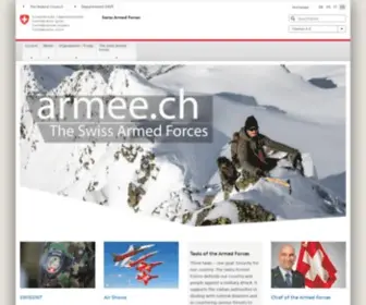 Armee.ch(Schweizer Armee) Screenshot